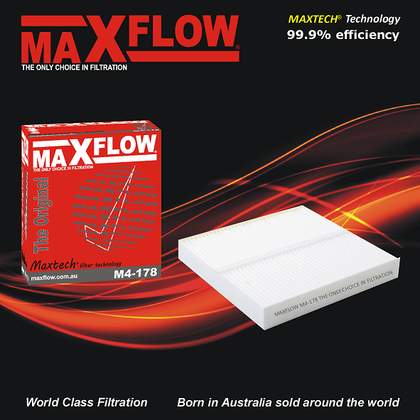 Cabin Filter For Toyota Hilux KUN16 Turbo Diesel 3.0L 1KD-FTV, Toyota Hilux KUN26 Turbo Diesel 3.0L 1KD-FTV, Australian made automotive filters and filter service kits for Toyota by MAXFLOW MAXTECH available at Australia's number one online auto parts store ccpg.com.au Melbourne, shop online for Toyota auto parts and accessories