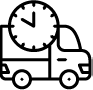 Fast delivery time icon
